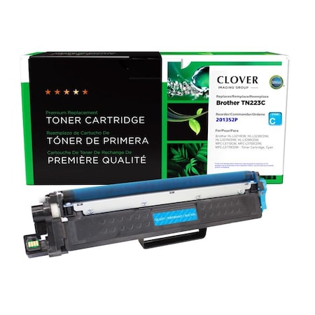 Clover Imaging Group Remanufactured Cyan Toner Cartridge for Brother TN223C 201352P
